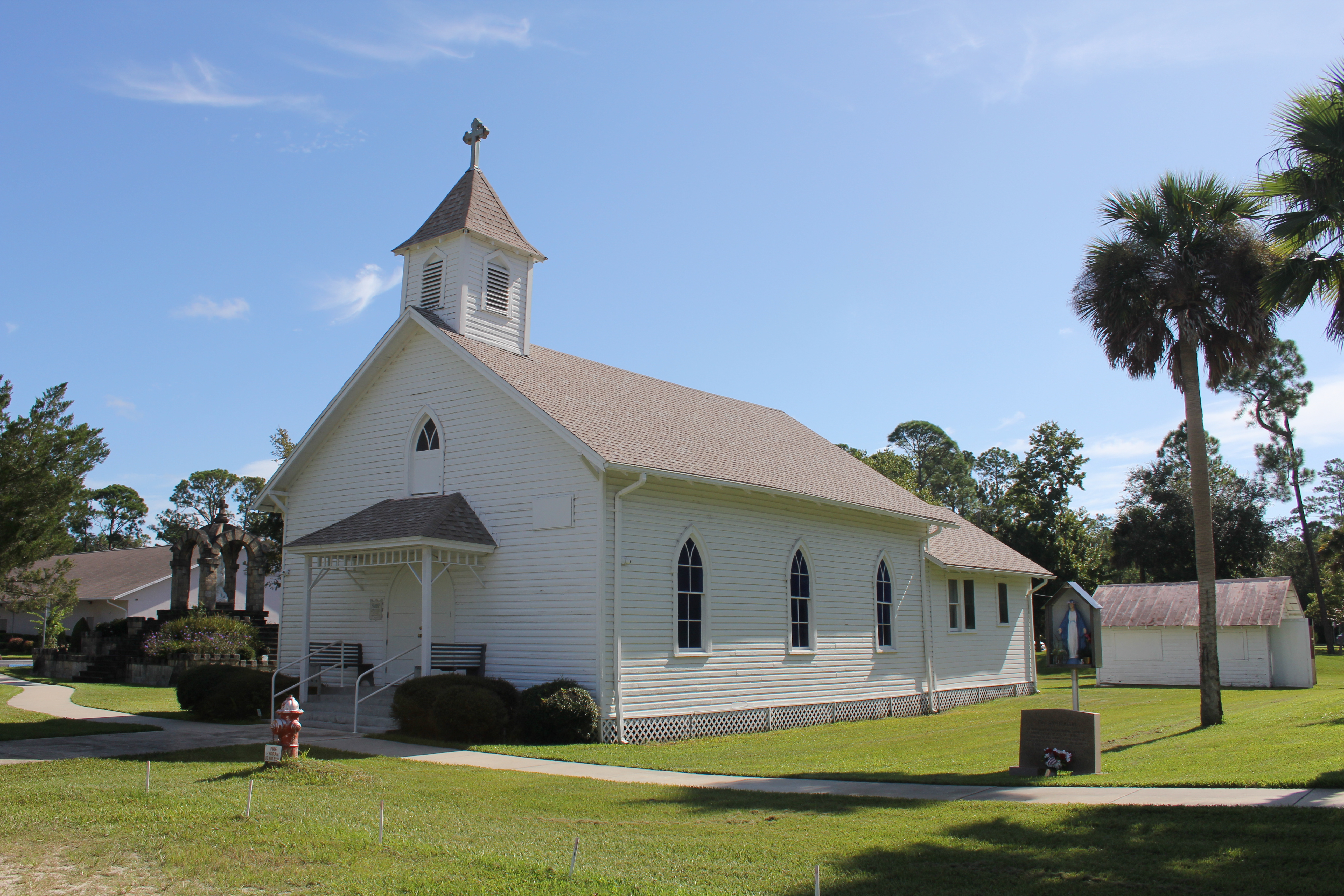 St. Mary Catholic Church - Front Right Side View - 8-21-2019